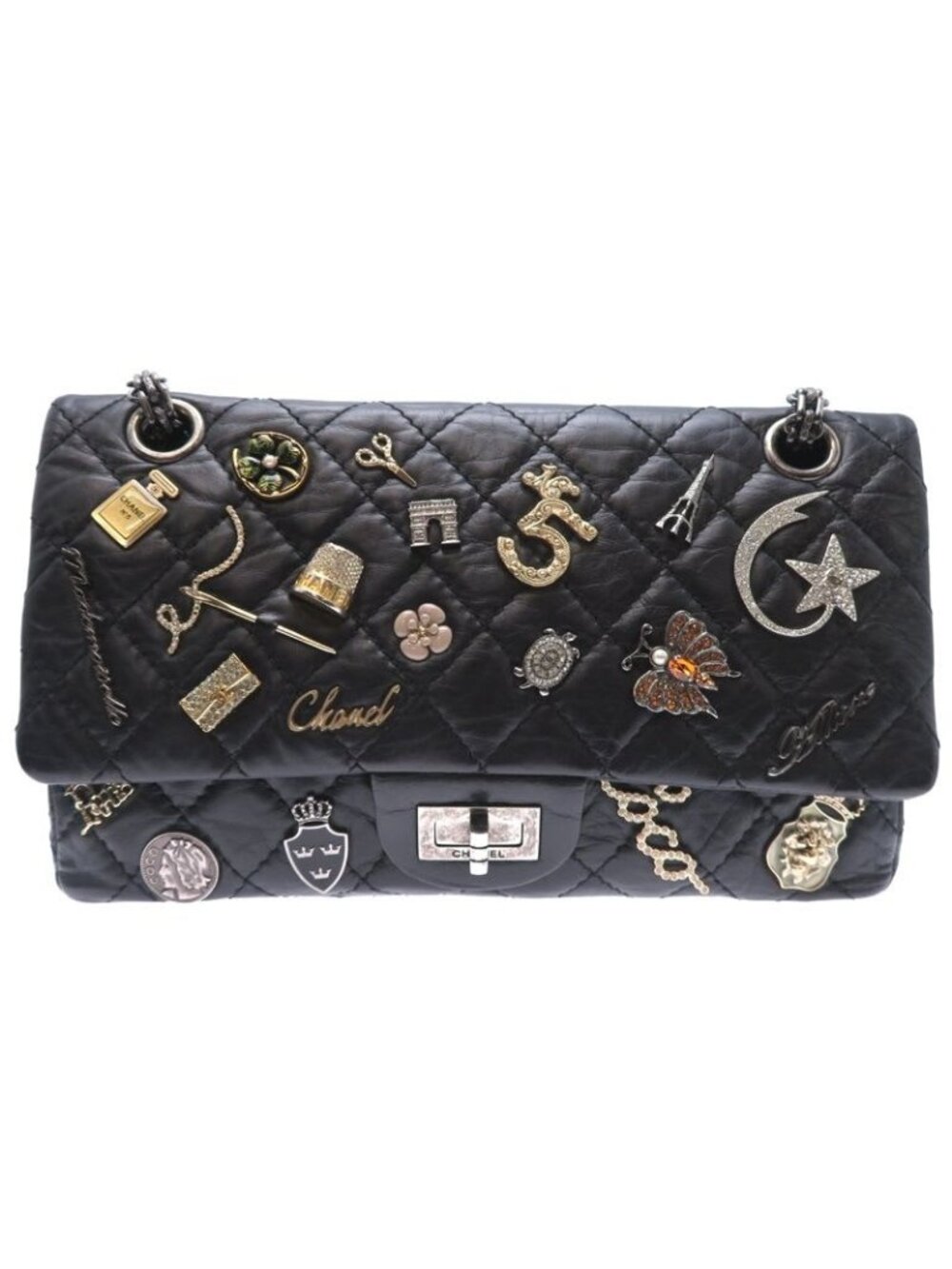 Chanel Shoulder 2.55 Black Bag
